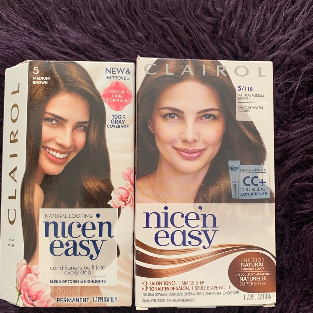 Brand new: natural/medium brown hair dye